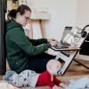 Cómo equilibrar el trabajo en casa con el cuidado de los hijos